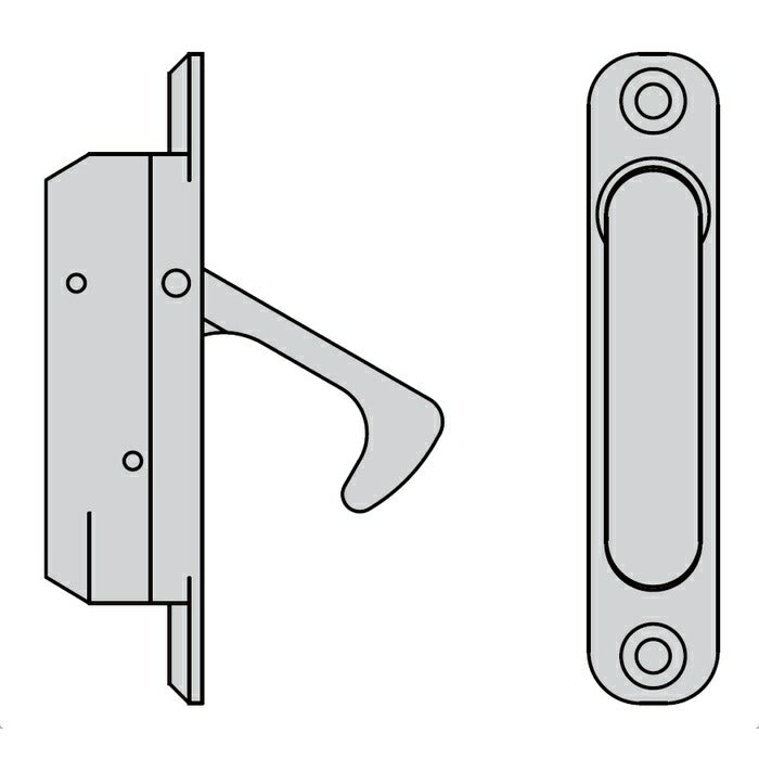 ノダ(NODA) 引込み戸用手掛けフック 75×15×18mm 1セット入 【品番:P-895】