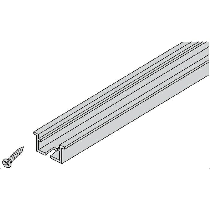 ノダ(NODA) レール(上用) 幅1,639mm用L=1,601mm(2連用) 1本入 シルバー 【品番:P-725】