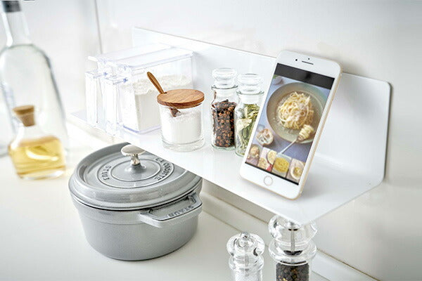 山崎実業 マグネットキッチン棚 タワー ワイド ホワイト 4903208050784 【品番:05078】●