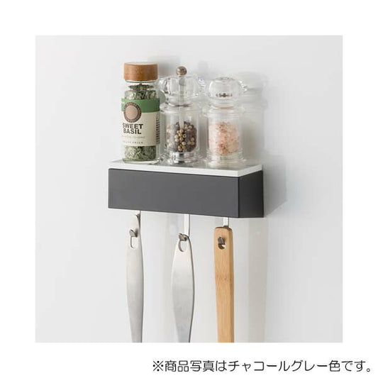 タカラスタンダード　どこでもラック スクエアタイプ　小物置きS＋フック　MGSKコモノフックS　ホワイト　【品番：41282591】
