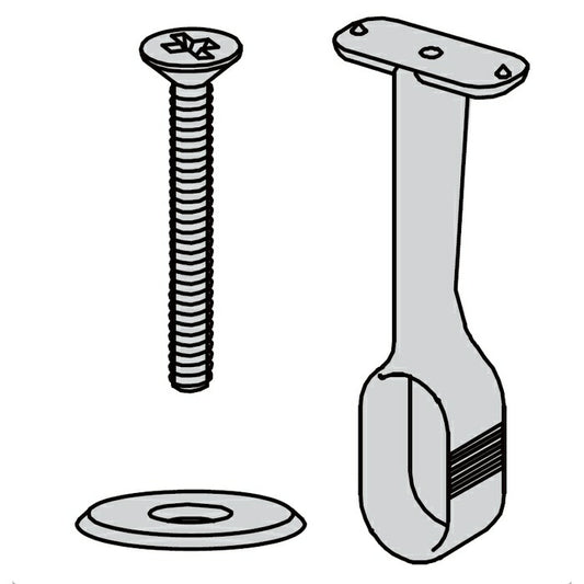 ノダ（NODA）　ハンガーパイプエンドブラケット 1セット入　【品番：P-665】