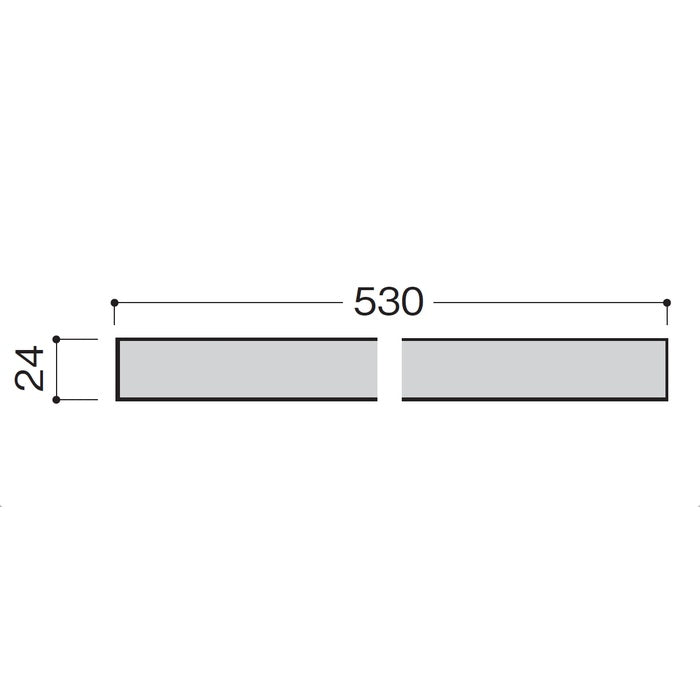 ノダ（NODA）　階段側板用木口化粧材 長さ530×幅24×厚み0.5mm 2枚入　セン柄　【品番：P-914SN】