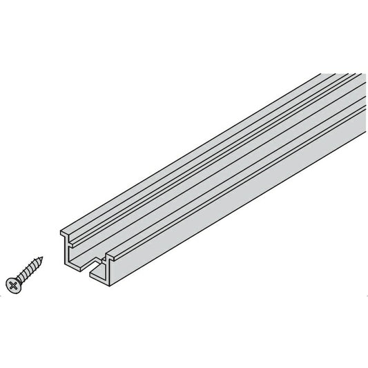 ノダ（NODA）　レール（上用） 幅1,172mm用L=1,134mm（2連用） 1本入　シルバー　【品番：P-723】
