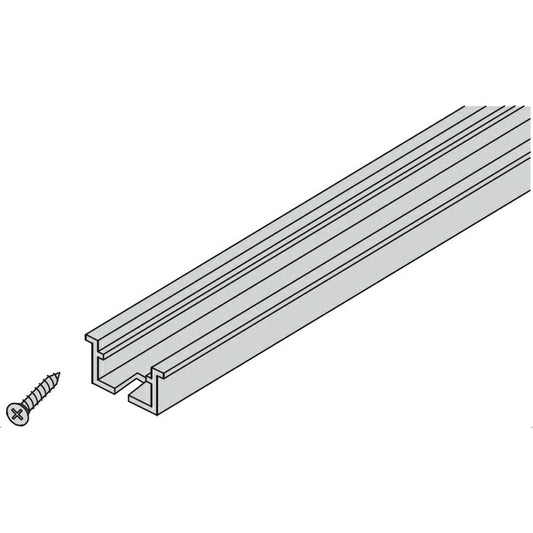 ノダ（NODA）　レール（上用） 幅1,639mm用L=1,601mm（2連用） 1本入　シルバー　【品番：P-725】