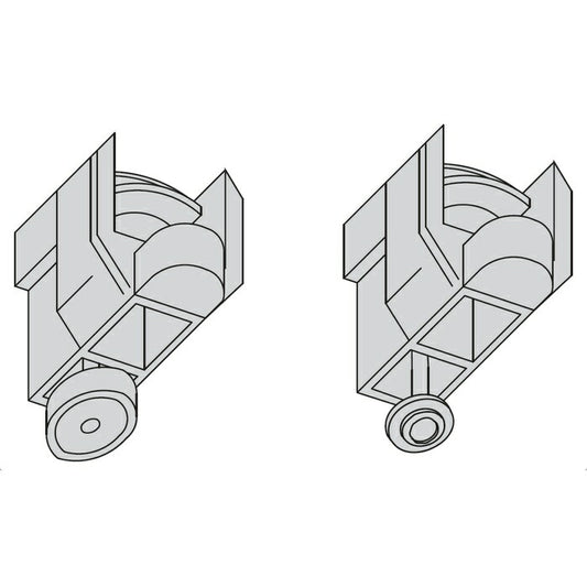 ノダ（NODA）　下ライナー ピボット・フルオープン兼用 薄型直付けレール仕様用 1個入　【品番：P-616】