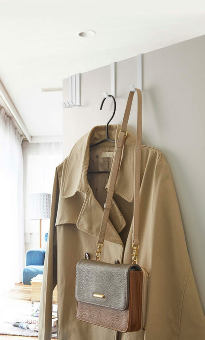 【メール便対応】山崎実業 ドアハンガー スマート 5個組 ホワイト 4903208048903 【品番：04890】