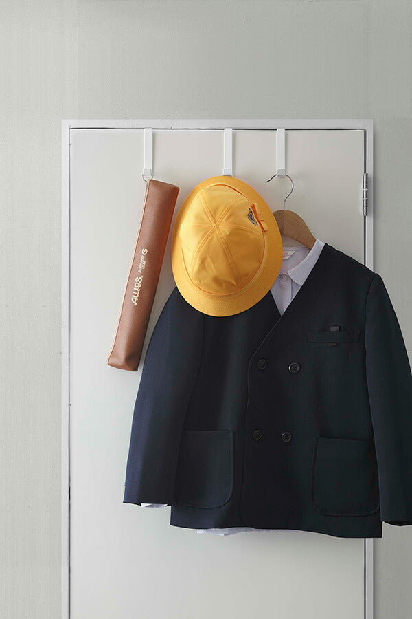 【メール便対応】山崎実業 ドアハンガー スマート 5個組 ホワイト 4903208048903 【品番：04890】