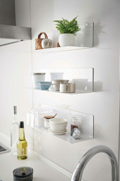 山崎実業 マグネットキッチン棚 タワー ワイド ホワイト 4903208050784 【品番：05078】●