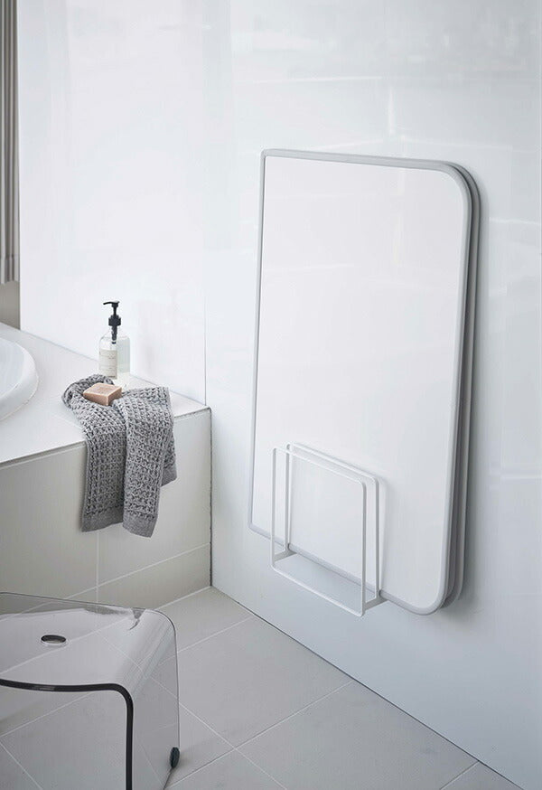 山崎実業 乾きやすいマグネット風呂蓋スタンド タワー ホワイト 4903208050852 【品番：05085】●