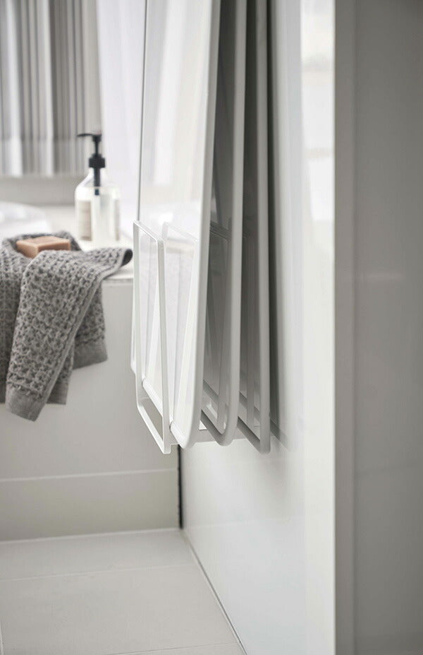 山崎実業 乾きやすいマグネット風呂蓋スタンド タワー ホワイト 4903208050852 【品番：05085】●