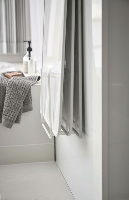 山崎実業 乾きやすいマグネット風呂蓋スタンド タワー ホワイト 4903208050852 【品番：05085】●