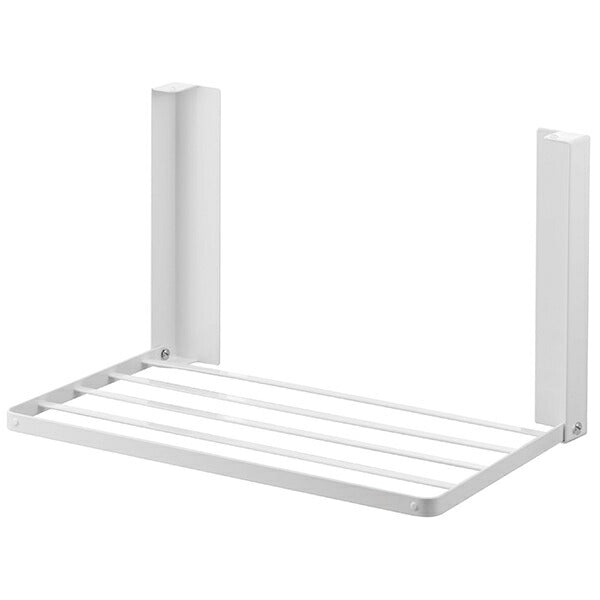 山崎実業 洗濯機横マグネット折り畳み棚 タワー ホワイト 4903208050968 【品番：05096】●