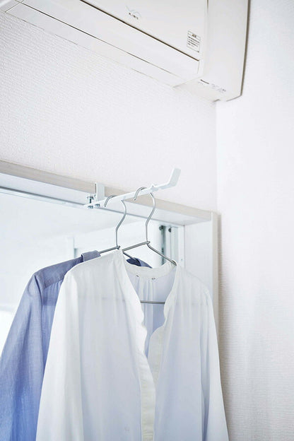 【メール便対応】山崎実業 ランドリー室内干しハンガー タワー ホワイト 4903208049306 【品番：04930】