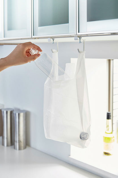 【メール便対応】山崎実業 戸棚下ハンガー プレート 2個組 ホワイト 4903208047234 【品番：04723】