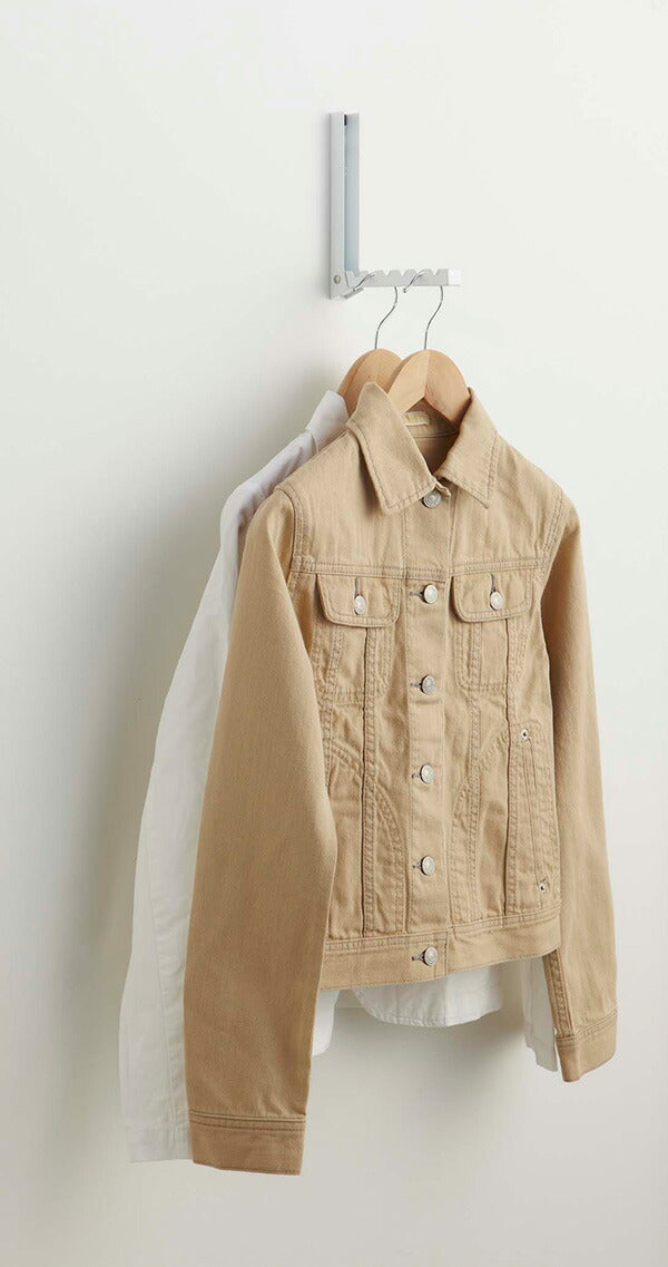 【メール便対応】山崎実業 折り畳みドアハンガー スマート ホワイト 4903208071611 【品番：07161】