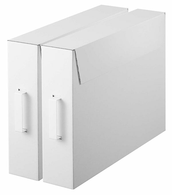 山崎実業 作品収納ボックス タワー 2個組 ホワイト 4903208053105 【品番：05310】●