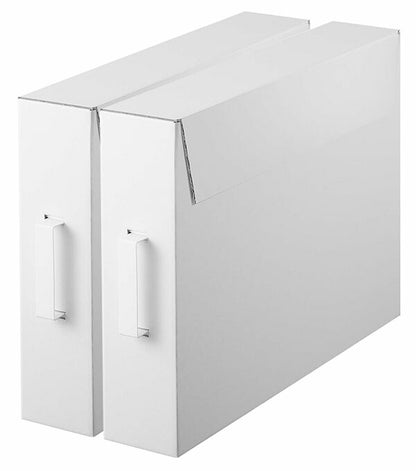 山崎実業 作品収納ボックス タワー 2個組 ホワイト 4903208053105 【品番：05310】●