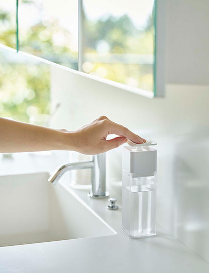 山崎実業 片手で出せるディスペンサー プレート ホワイト 4903208052153 【品番：05215】●