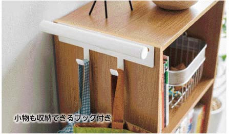 山崎実業 カラーボックス横 ランドセル&リュックハンガー タワー ホワイト 4903208053167 【品番：05320】