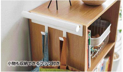 山崎実業 カラーボックス横 ランドセル&リュックハンガー タワー ホワイト 4903208053167 【品番：05320】