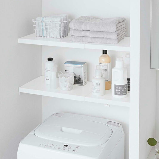 山崎実業 伸縮 つっぱり棒用棚板 プレート L ホワイト 4903208053259 【品番：05325】●