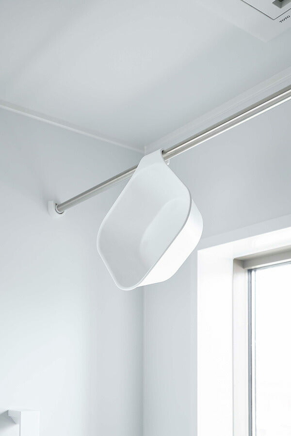 山崎実業 マグネット&引っ掛け湯おけ タワー ホワイト 4903208053785 【品番：05378】●