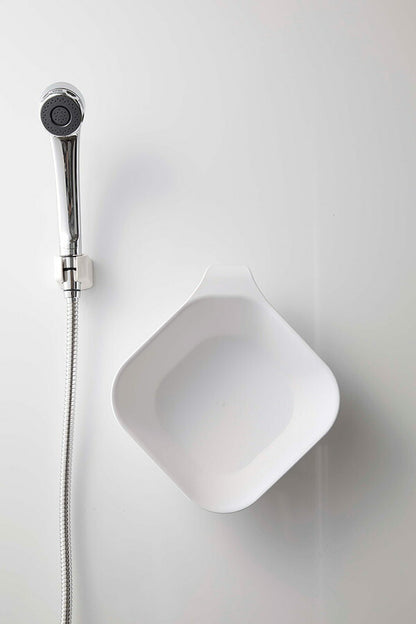 山崎実業 マグネット&引っ掛け湯おけ タワー ホワイト 4903208053785 【品番：05378】●