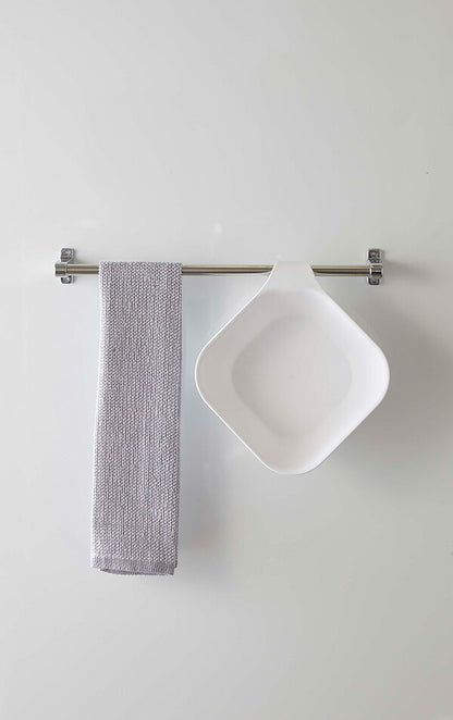 山崎実業 マグネット&引っ掛け湯おけ タワー ホワイト 4903208053785 【品番：05378】●