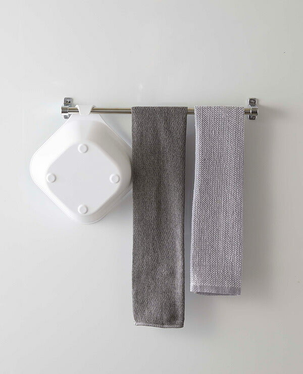 山崎実業 マグネット&引っ掛け湯おけ タワー ホワイト 4903208053785 【品番：05378】●