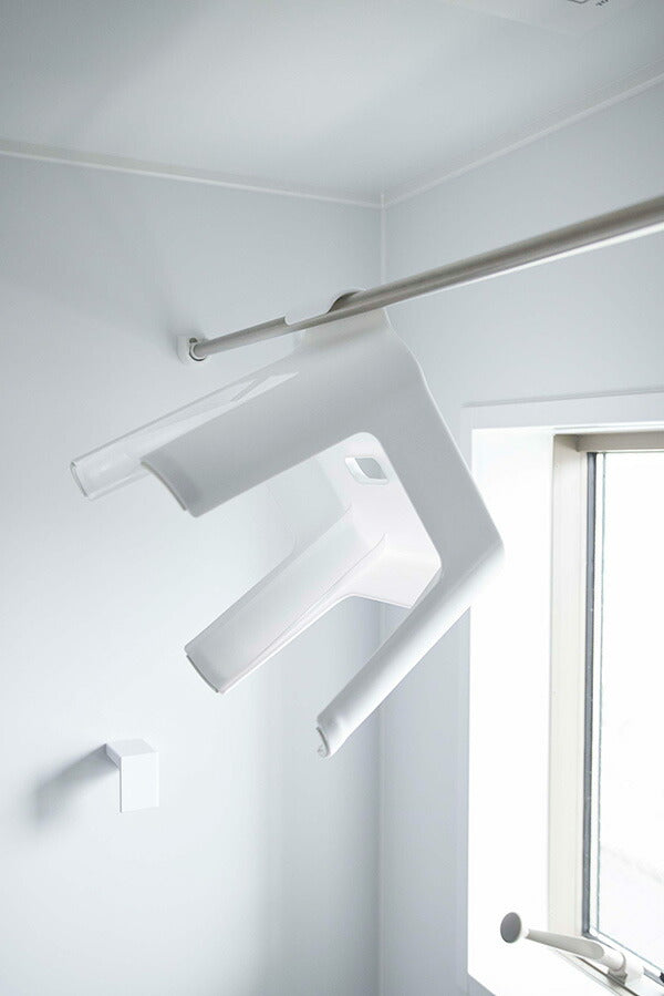 山崎実業 引っ掛け風呂イス タワー ホワイト 4903208053839 【品番：05383】●