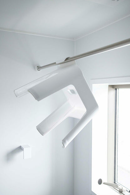 山崎実業 引っ掛け風呂イス タワー ホワイト 4903208053839 【品番：05383】●