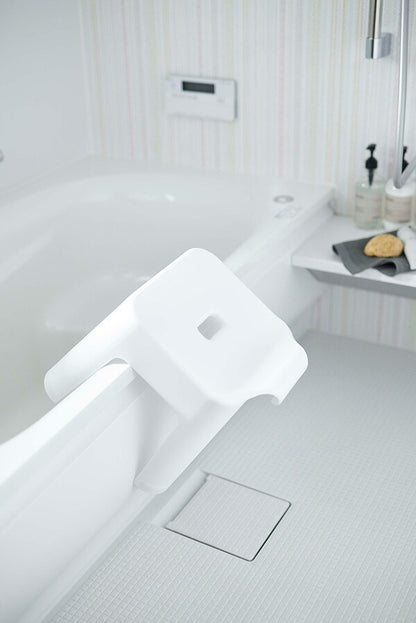 山崎実業 引っ掛け風呂イス タワー ホワイト 4903208053839 【品番：05383】●