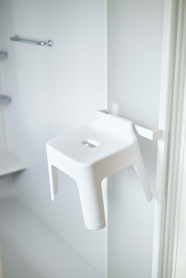 山崎実業 引っ掛け風呂イス タワー ホワイト 4903208053839 【品番：05383】●