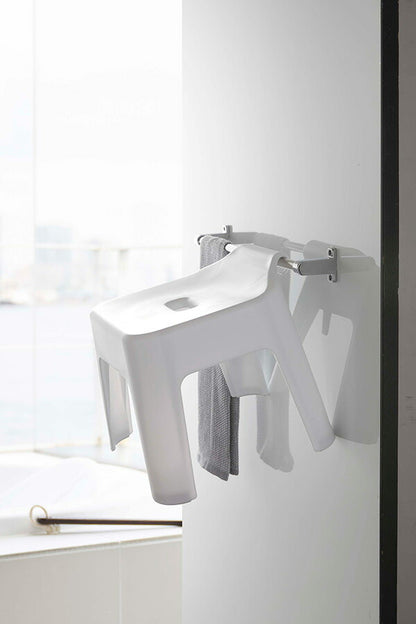 山崎実業 引っ掛け風呂イス タワー ホワイト 4903208053839 【品番：05383】●