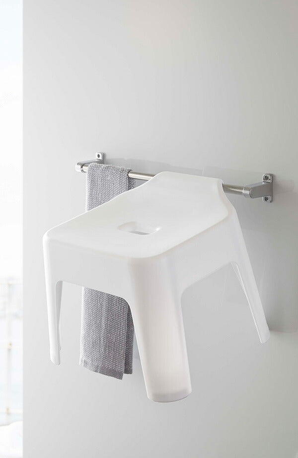 山崎実業 引っ掛け風呂イス タワー ホワイト 4903208053839 【品番：05383】●