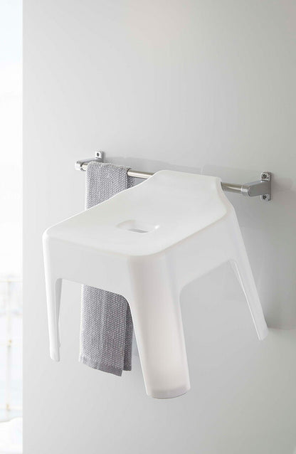 山崎実業 引っ掛け風呂イス タワー ホワイト 4903208053839 【品番：05383】●