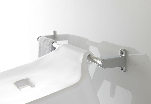 山崎実業 引っ掛け風呂イス タワー ホワイト 4903208053839 【品番：05383】●