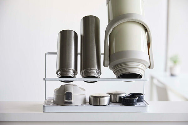 山崎実業 ワイドジャグボトルスタンド タワー ホワイト 4903208054096 【品番：05409】●