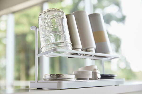 山崎実業 ワイドジャグボトルスタンド タワー ホワイト 4903208054096 【品番：05409】●