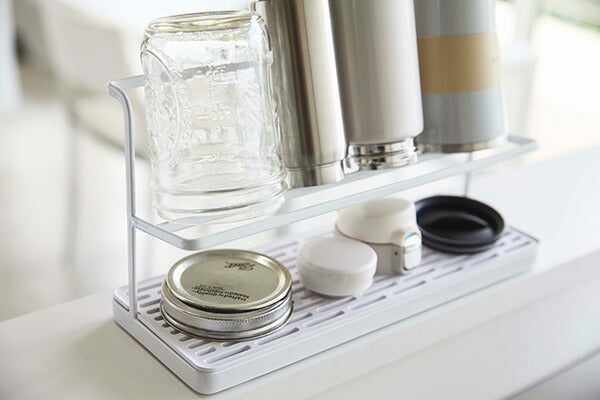 山崎実業 ワイドジャグボトルスタンド タワー ホワイト 4903208054096 【品番：05409】●