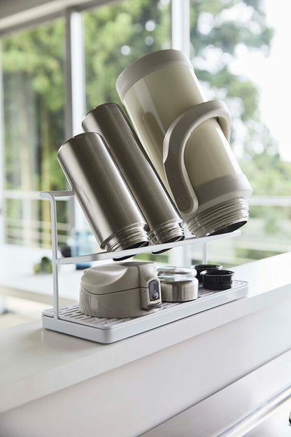 山崎実業 ワイドジャグボトルスタンド タワー ホワイト 4903208054096 【品番：05409】●