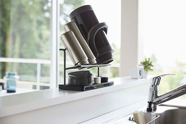 山崎実業 ワイドジャグボトルスタンド タワー ブラック 4903208054102 【品番：05410】●