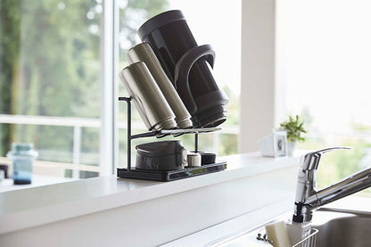 山崎実業 ワイドジャグボトルスタンド タワー ブラック 4903208054102 【品番：05410】●