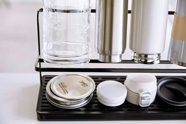 山崎実業 ワイドジャグボトルスタンド タワー ブラック 4903208054102 【品番：05410】●