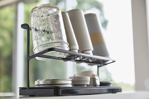 山崎実業 ワイドジャグボトルスタンド タワー ブラック 4903208054102 【品番：05410】●