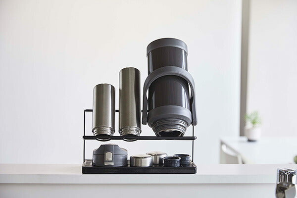 山崎実業 ワイドジャグボトルスタンド タワー ブラック 4903208054102 【品番：05410】●