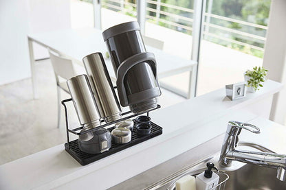 山崎実業 ワイドジャグボトルスタンド タワー ブラック 4903208054102 【品番：05410】●