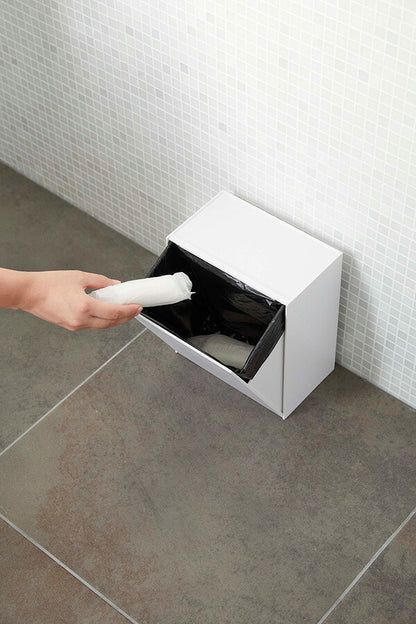 山崎実業 ウォールトイレポット&収納ケース タワー ホワイト 4903208054294 【品番：05429】●