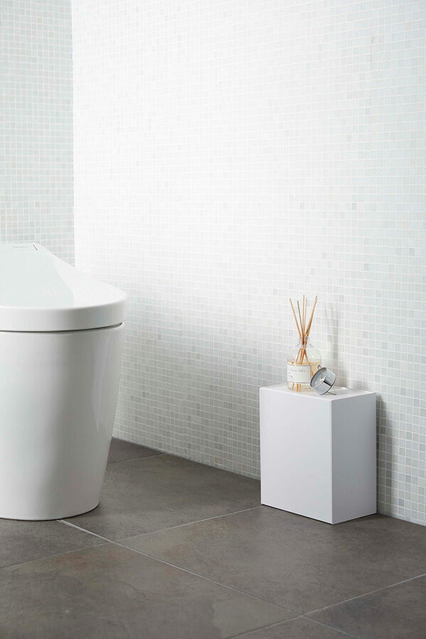 山崎実業 ウォールトイレポット&収納ケース タワー ホワイト 4903208054294 【品番：05429】●