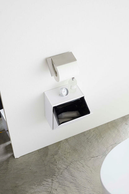 山崎実業 ウォールトイレポット&収納ケース タワー ホワイト 4903208054294 【品番：05429】●